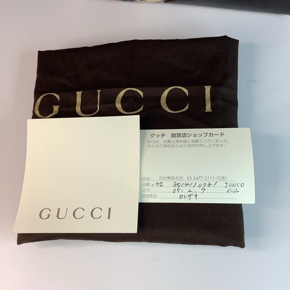 🛍❤️‍🔥❤️‍🔥GUCCI Beige/Ebony GG Canvas/Leather Junco Shoulder Bag❤️‍🔥 - Picture 4 of 13